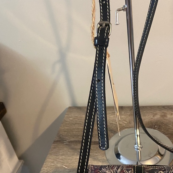 Patricia Nash NWT Vintage  Avellino Black Burgundy Ivory Paisley Crossbody Bag - Picture 7 of 11